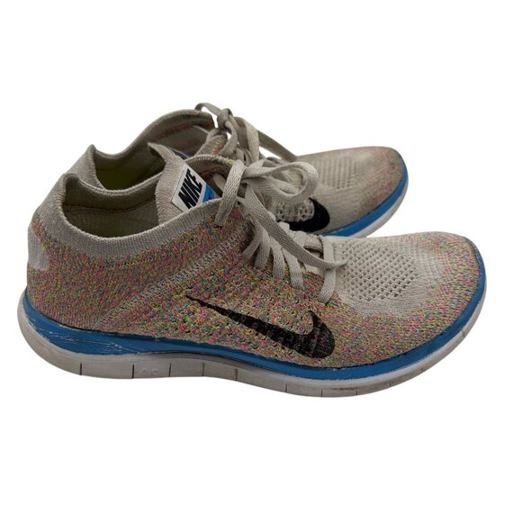 Nike Flyknit Free 3.0 Multicolor Running Shoes - Size 7.5 / Women's - Picture 2 of 6